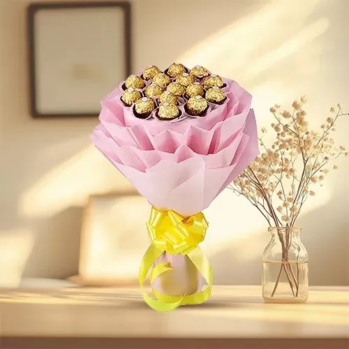 Bouquet of 24 Pcs. Ferrero Roacher Chocolates