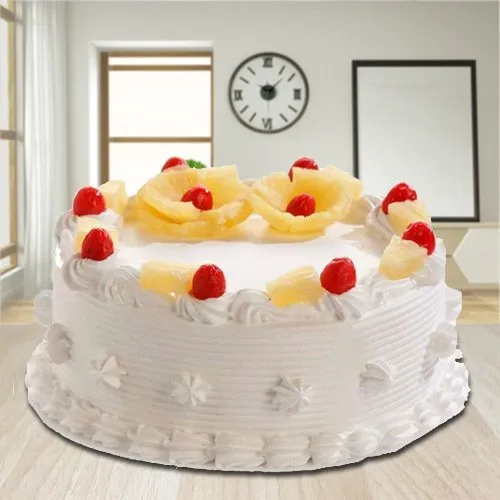 Shop for Eggless Pineapple Cake from 3/4 Star Bakery