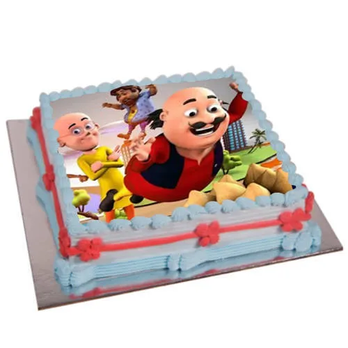 Online luscious motu patlu photo cake for kids to Hyderabad, Express Delivery - HyderabadOnlineFlorists Online luscious motu patlu photo cake for kids to Hyderabad, Express Delivery - HyderabadOnlineFlorists