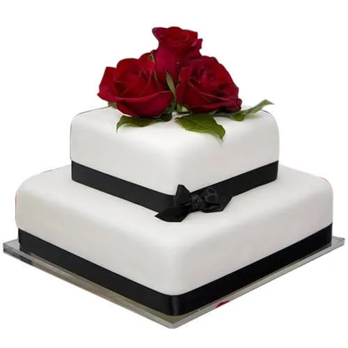 Order Enticing 2 Tier Wedding Cake