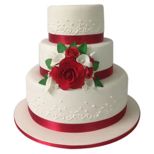 Gift Marvelous 3 Tier Wedding Cake