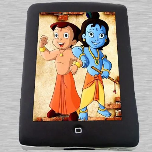 Marvelous Chota Bheem-Krishna Photo Cake for Birthday