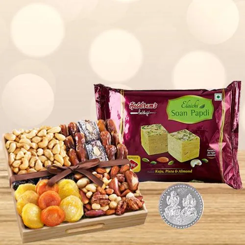 Blissful Haldiram Soan Papdi n Dry Fruits, Free Coin