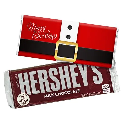 Personalized Santa theme X-Mas Choco Bar