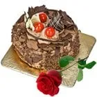 Order Chocolate Cake N Red Rose