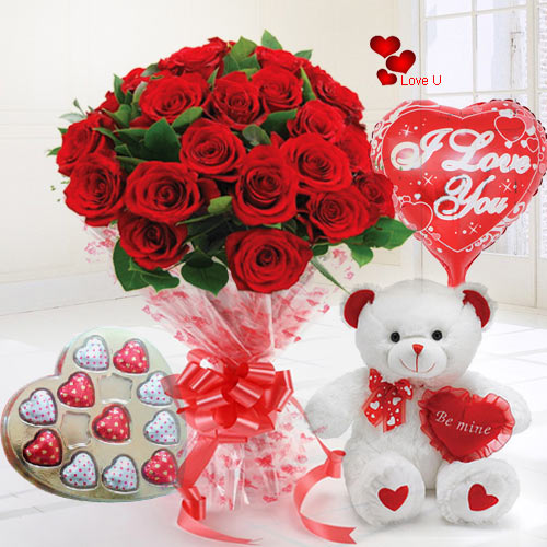 flowers in shape of teddy bear
