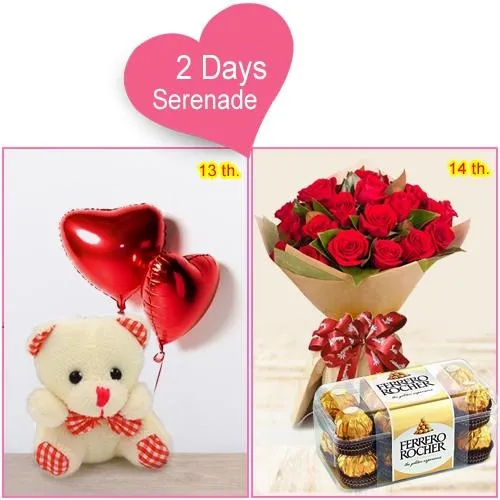 Send Valentines Day Gift of 2-Day Serenade Hamper