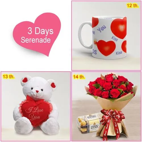 Order 3 Day Serenade Gift Hamper for Lady Love