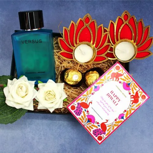 Versus Perfume with Candles, Chocolates