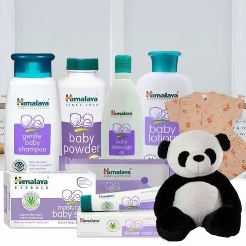 Deliver Himalaya Baby Care Set with Kids Wear