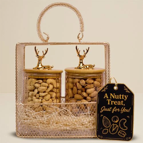 Charming Designer Basket with Nuts