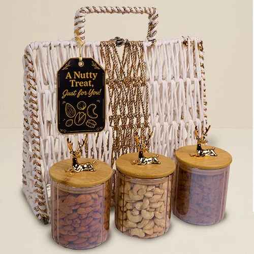 Healthy Treats in a Designer Basket