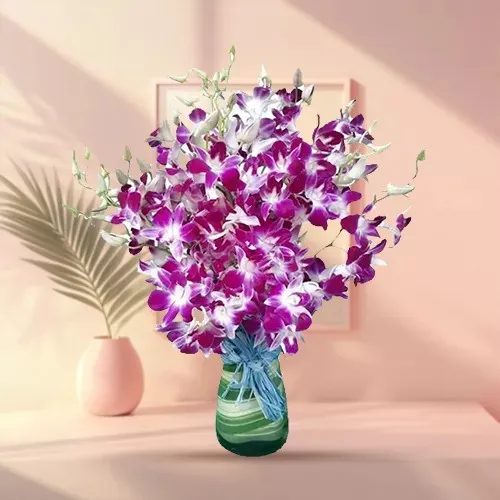 Order Orchids in a Glass Vase Online