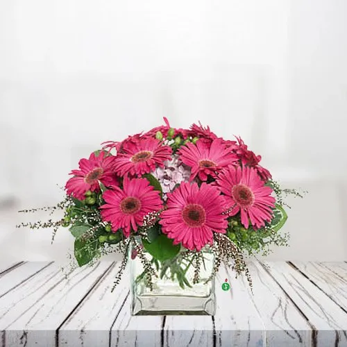 Deliver Online Bunch of Pink Gerberas