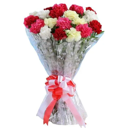 Order Online Mixed Carnations Bouquet <br>