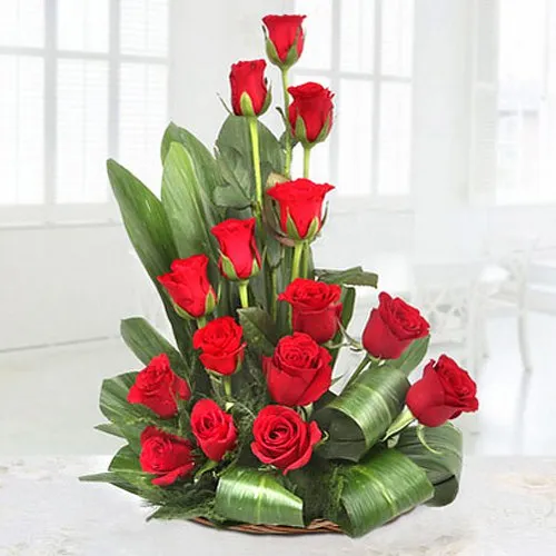 Order Online Arrangement of Red Roses