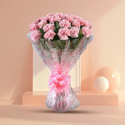 Send Pink Carnations Bouquet Online