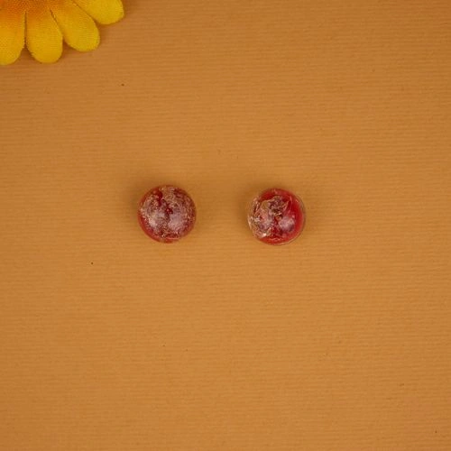 Shimmering Scarlet Earrings Pair