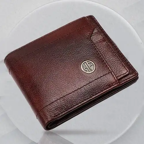 Stylish Leather RFID Protected Mens Wallet