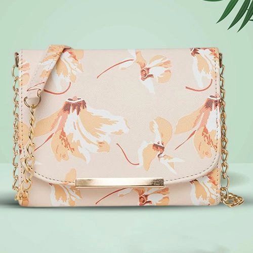 Floral print sling bags clearance