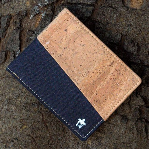 Classic Eco Friendly Kakapo Cork  N  Canvas Bifold Wallet