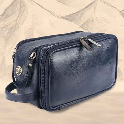 Fancy Leather Toiletry Travel Kit