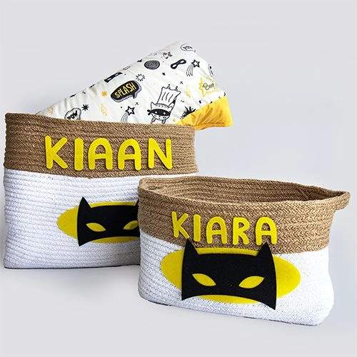 Elegant Cotton Rope Basket Combo