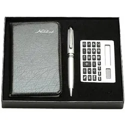 Deliver Diary Gift with Calculator and Pen Gift Set