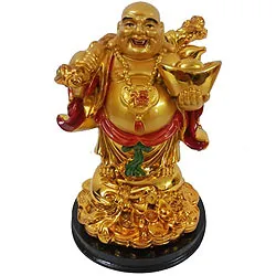 Shop for Standing Golden Laughing Budha