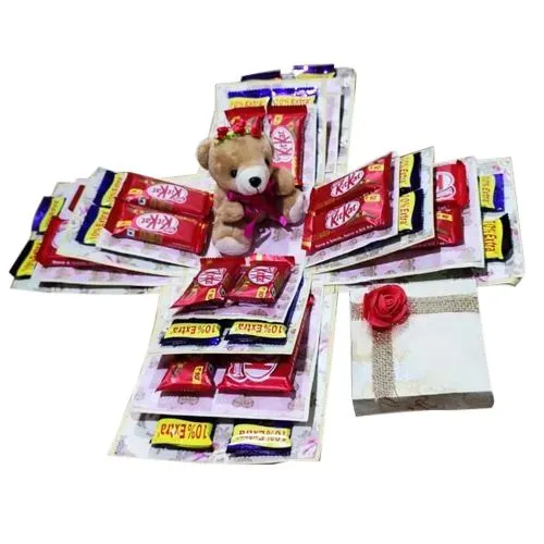 Exclusive Assorted Chocolates 4 Layer Explosion Box