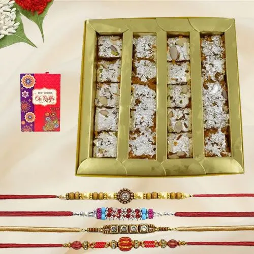 Sweet Tour with Fancy Rakhi