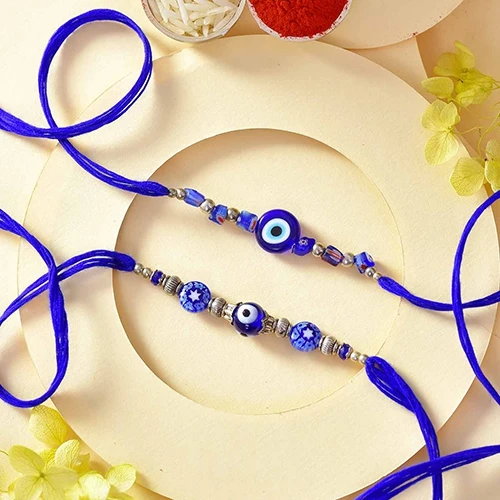 Blue Evil Eye Rakhi