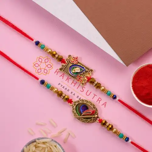 Divine Ganesh  N  Krishna Rakhi Set