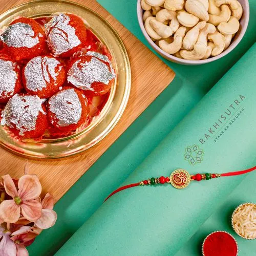Divine OM Rakhi  N  Sweet Treats