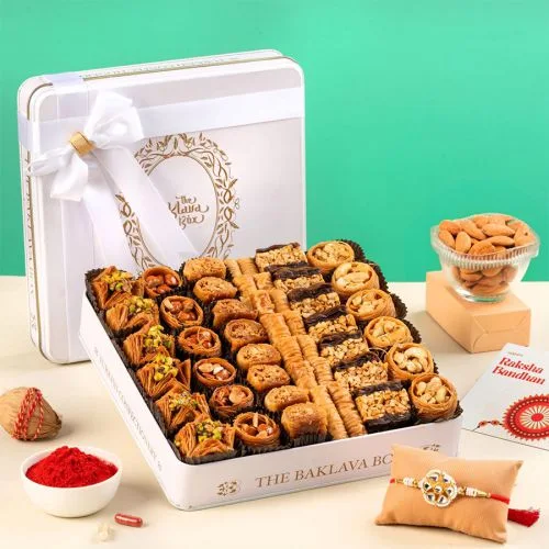 Charming Baklava  N  Rakhi Combo