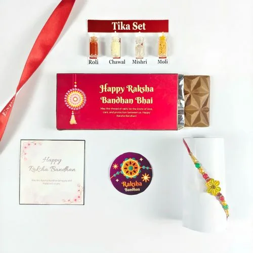 Joyful Rakhi  N  Chocolate Combo