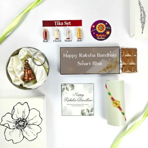 Elegant Smart Bhai Rakhi  N  Gifts Combo