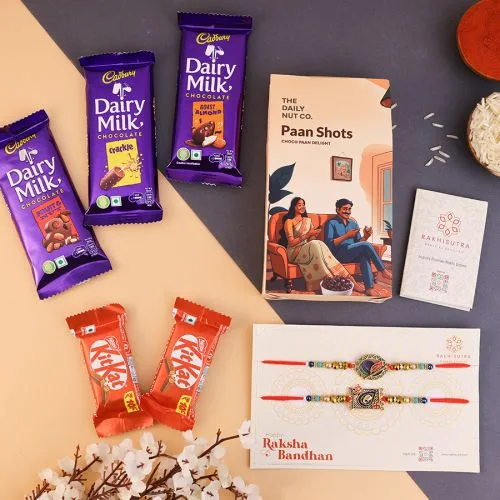 Paan  N  Chocolates Rakhi Gift Set