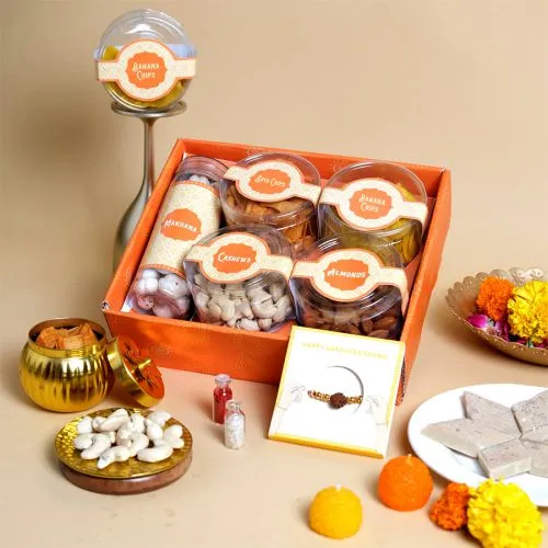 Healthy Munch  N  Rakhi Gift Tray