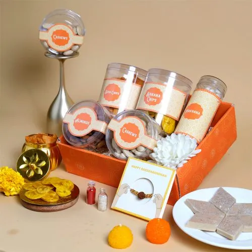 Wholesome Rakhi Munchies Gift Box