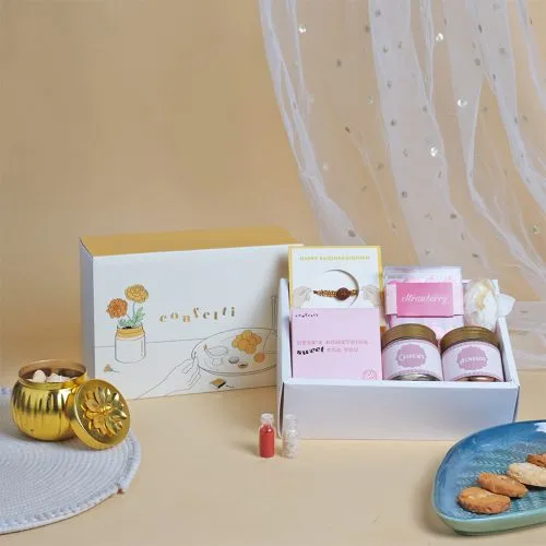 Divine Rakhi  N  Treats Gift Box