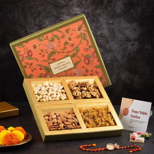 Elegant Rakhi Sweet Gift Box