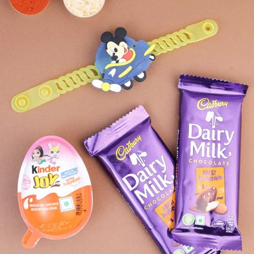 Sweet Mickey Rakhi & Treats Set