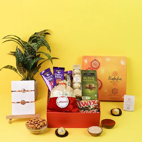 Divine Rakhi & Gourmet Treats Set