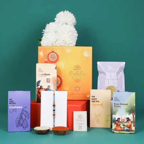 Thoughtful Rakhi n Nutty Goodies Combo