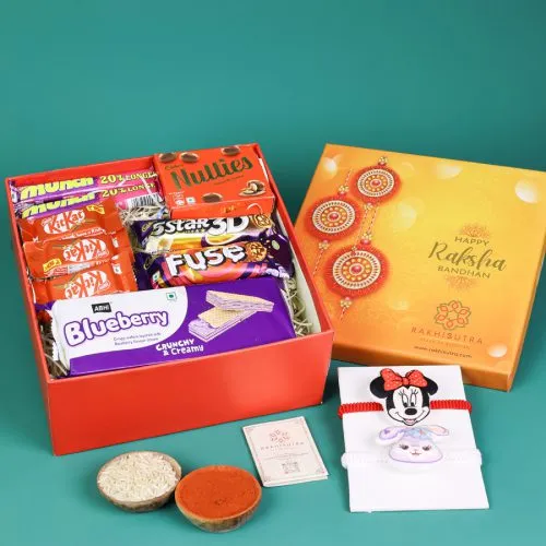 Whimsical Kids Rakhi n Chocolates Surprise