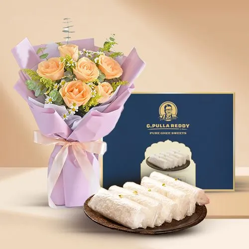 Yellow Roses  N  Pootharekulu Delight