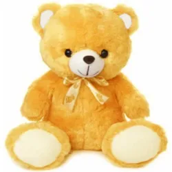 Wishes are delivered in the most stunning way by gifting this Provocative Stuffed Celebration Special Cream Teddy Bear for lovely people in a lovely way. Sends unforgettable memory to your special recipients by sending this Cream Teddy Bear. It is 12 inches in size.