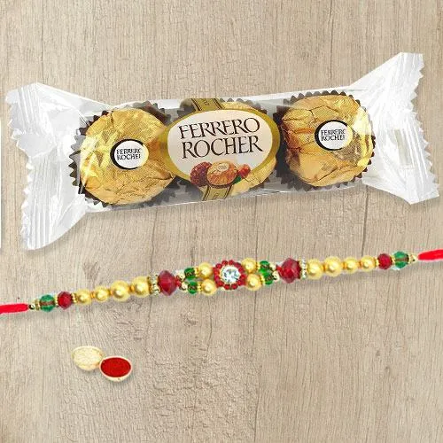 Fabulous Designer Rakhi with Ferrero Rocher