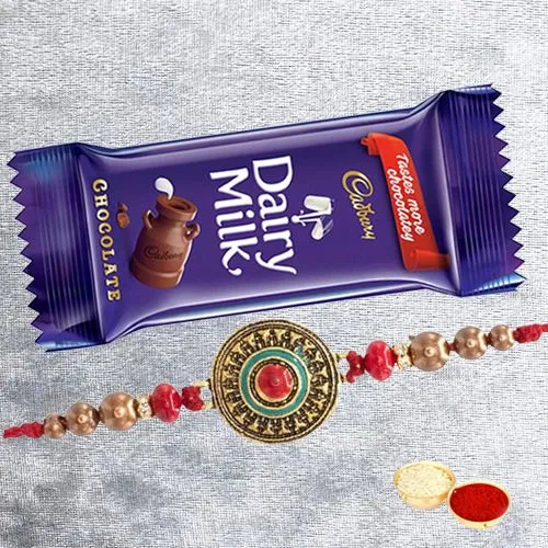 Cadbury Milk Chocolates with Fancy Rakhi